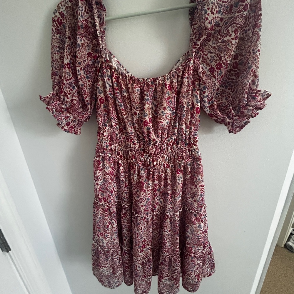 Floral Trim Dress